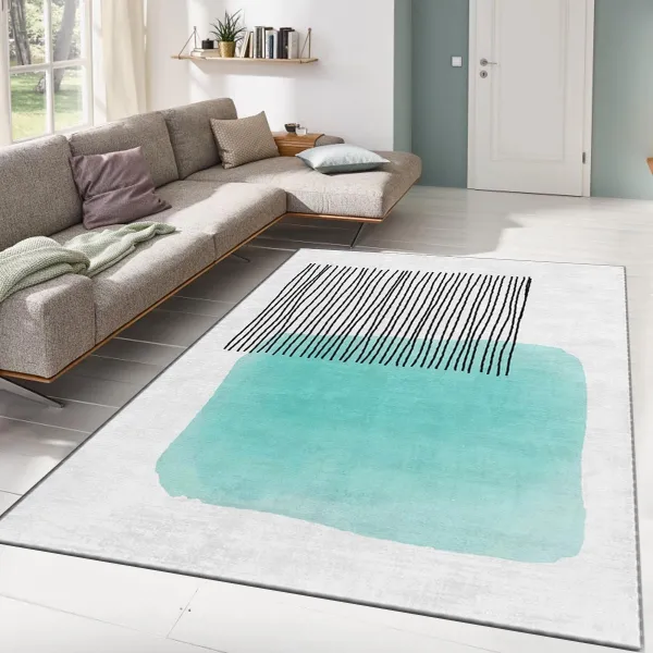 Conceptum Hypnose Koberec ALHO Ela 120x180 cm sivý/tyrkysový
