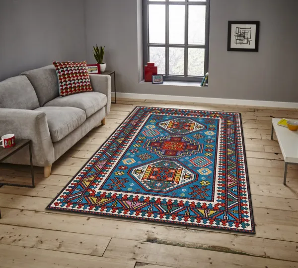 Conceptum Hypnose Koberec Ariana 100x180 cm červený/modrý