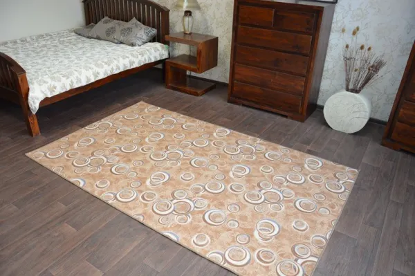 Dywany Lusczow Koberec DROPS Bubbles béžový, veľkosť 400