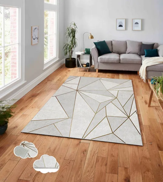 Conceptum Hypnose Koberec Glan 160x230 cm sivý