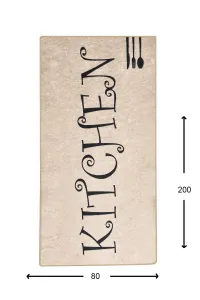 ASIR Koberec 80 x 200 KUCHYŇA béžová
