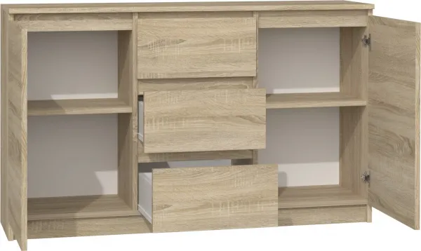 TP Living Komoda 2D3S Saloe svetlohnedá