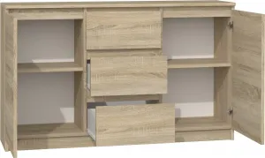 TP Living Komoda 2D3S Saloe svetlohnedá