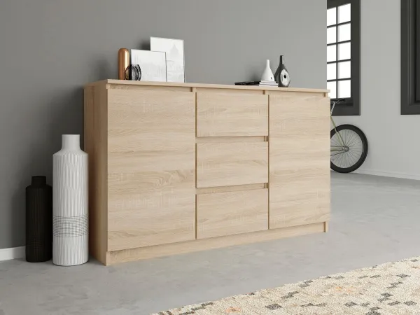 TP Living Komoda 2D3S Saloe svetlohnedá