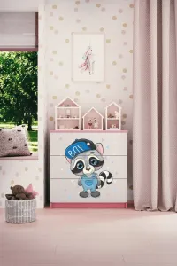 Kocot kids Komoda Babydreams 80 cm mýval ružová