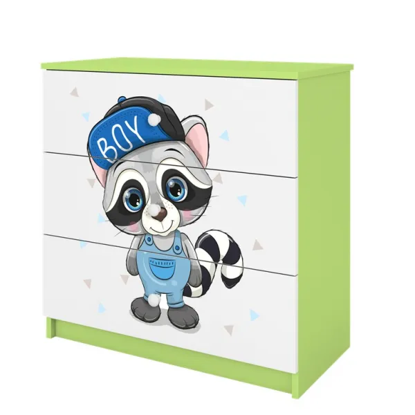 Kocot kids Komoda Babydreams 80 cm mýval zelená
