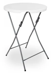 Skladací stolík GALA 80 cm biely