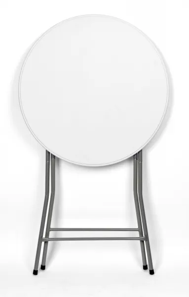 Skladací stolík GALA 80 cm biely