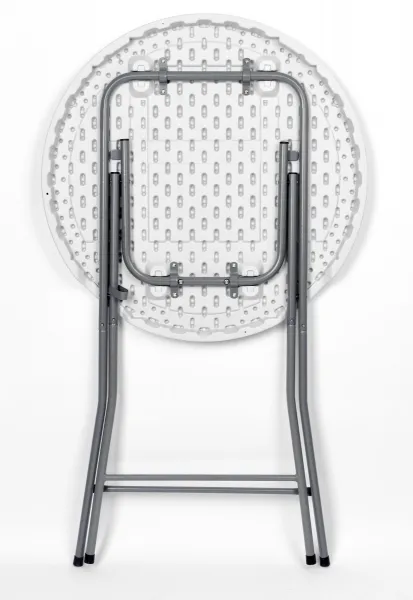 Skladací stolík GALA 80 cm biely