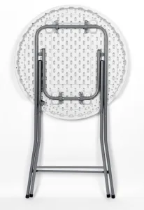 Skladací stolík GALA 80 cm biely