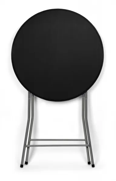 Skladací stolík GALA 80 cm čierny