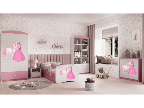 Kocot kids Komoda Babydreams 80 cm princezná a poník ružová