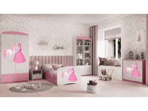 Kocot kids Komoda Babydreams 80 cm princezná a poník ružová