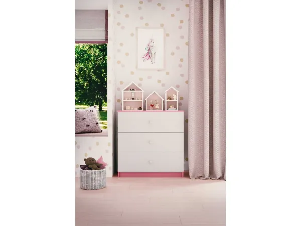 Kocot kids Komoda Babydreams 80 cm ružová