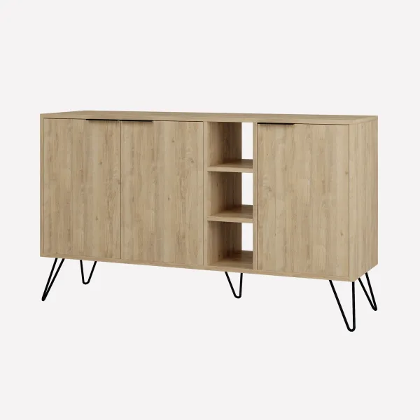 Komoda Houseland CLARA 142 cm dub prírodný