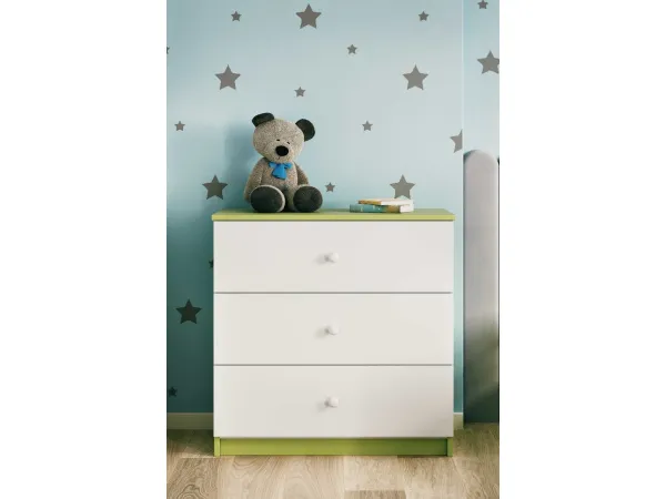 Kocot kids Komoda Babydreams 80 cm zelená
