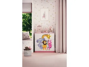 Kocot kids Komoda Babydreams 80 cm ZOO ružová