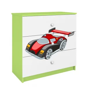 Kocot kids Komoda Babydreams 80 cm auto zelená