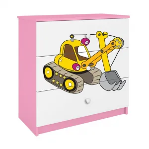 Kocot kids Komoda Babydreams 80 cm bager ružová