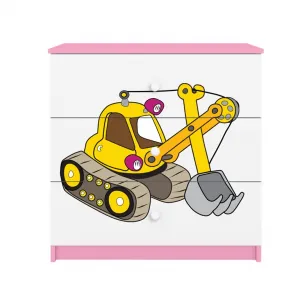 Kocot kids Komoda Babydreams 80 cm bager ružová