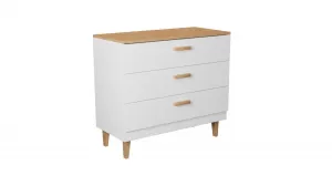 Kocot kids Komoda DENVER 100 cm biela/dub hickory