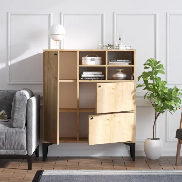 Hanah Home Komoda Freya 100 cm hnedá