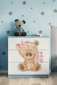 Kocot kids Komoda Babydreams 80 cm medvedík modrá