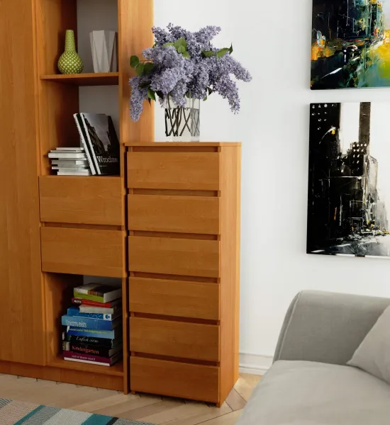 Ak furniture Komoda CL6 40 cm jelša