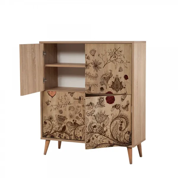 Hanah Home Komoda Kikos 95 cm dub sonoma