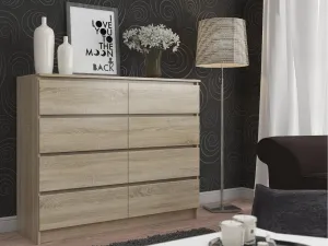 Ak furniture Komoda Rollo X 138,4 cm dub sonoma