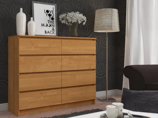 Ak furniture Komoda Rollo X 138,4 cm jelša
