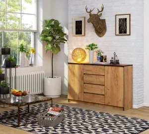 Ak furniture Komoda K 160 cm hnedá