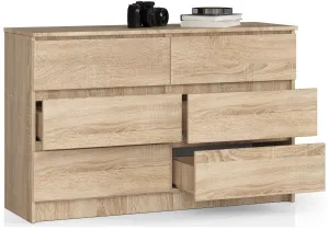 Ak furniture Komoda Rollo K 140 cm dub sonoma