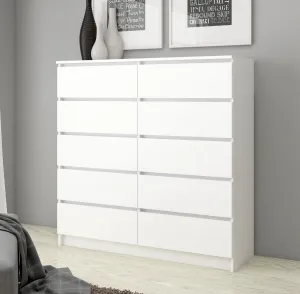 Ak furniture Komoda Kuba 120 cm biela