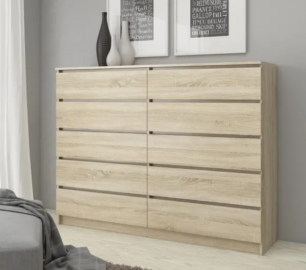 Ak furniture Komoda Rollo K 160 cm dub sonoma