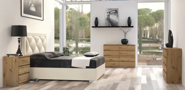 TP Living Komoda Malwa 120 cm hnedá – 8 poličiek