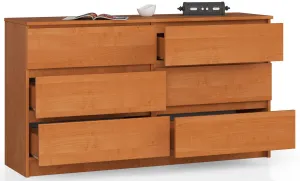 Ak furniture Komoda Rollo K 140 cm jelša