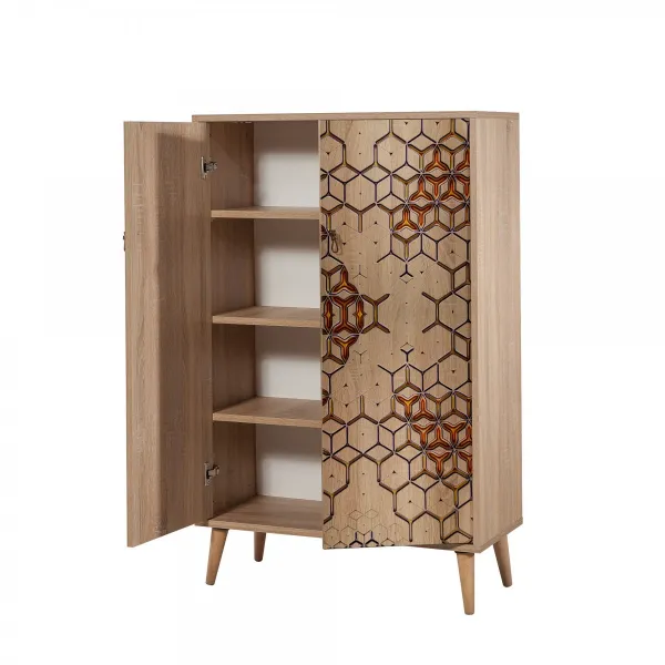 Hanah Home Komoda Multibox 80 cm hnedá