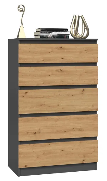 TP Living Komoda MALWA M5 dub artisan / antracit