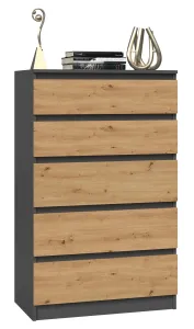 TP Living Komoda MALWA M5 dub artisan / antracit