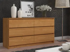 Ak furniture Komoda Rollo V 160,4 cm jelša