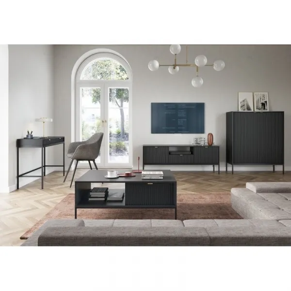 Piaski Konferenčný stolík Nova 104 cm černý/čierny rám