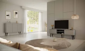 Kocot kids Komoda TORONTO 120 cm sivá