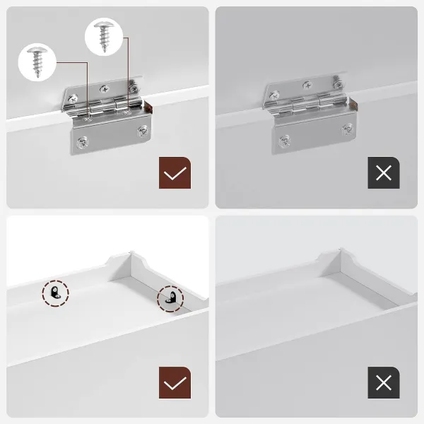 SONGMICS Komoda s úložným priestorom Vasagle Minimal biela