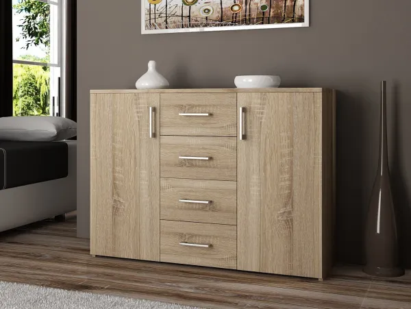Ak furniture Komoda Torvi K 110 cm dub sonoma