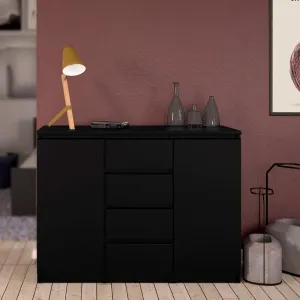 Tvilum Komoda Simplicitous VI čierna mat