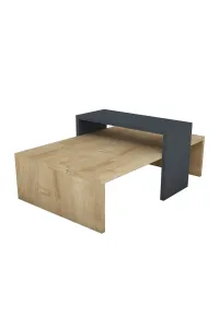 Konferenčný stolík Glow Anthracite a Sapphire Oak
