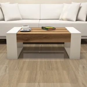 Konferenčný stolík Venüs - Walnut, Cream