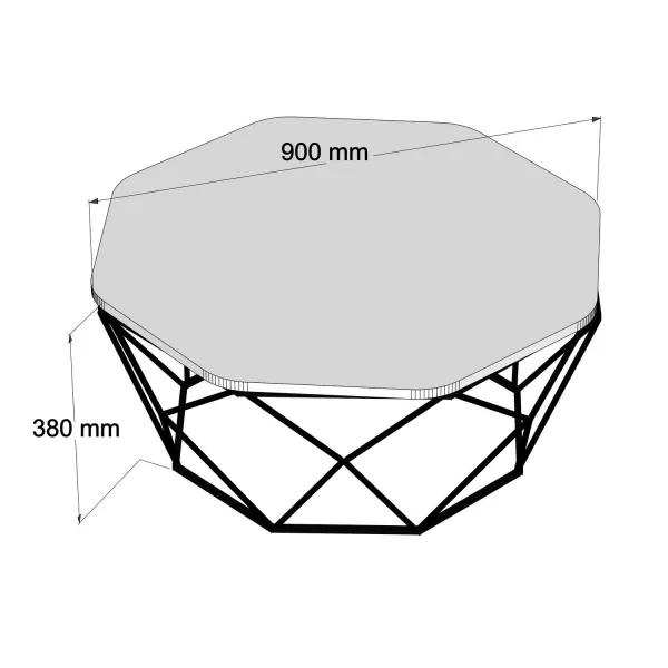 Konferenčný stolík Diamond - White