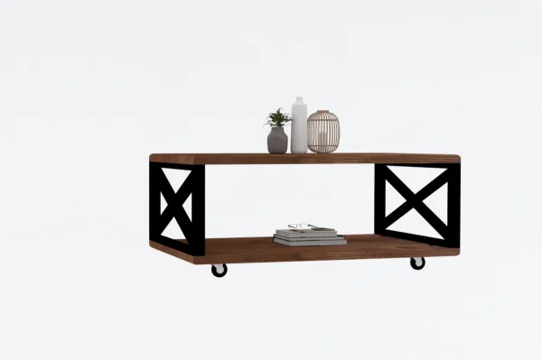 Kalune Design Konferenční stolek Yuso borové dřevo